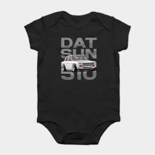 Drive The Classic Car - Datsun 510 (White) - Datsun Baby Bodysuit